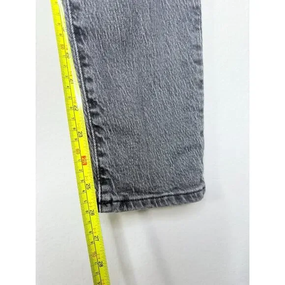 Madewell Jeans Womens 23 Gray The Perfect Vintage Straight Leg Hi Rise Dark Wash - Picture 10 of 13